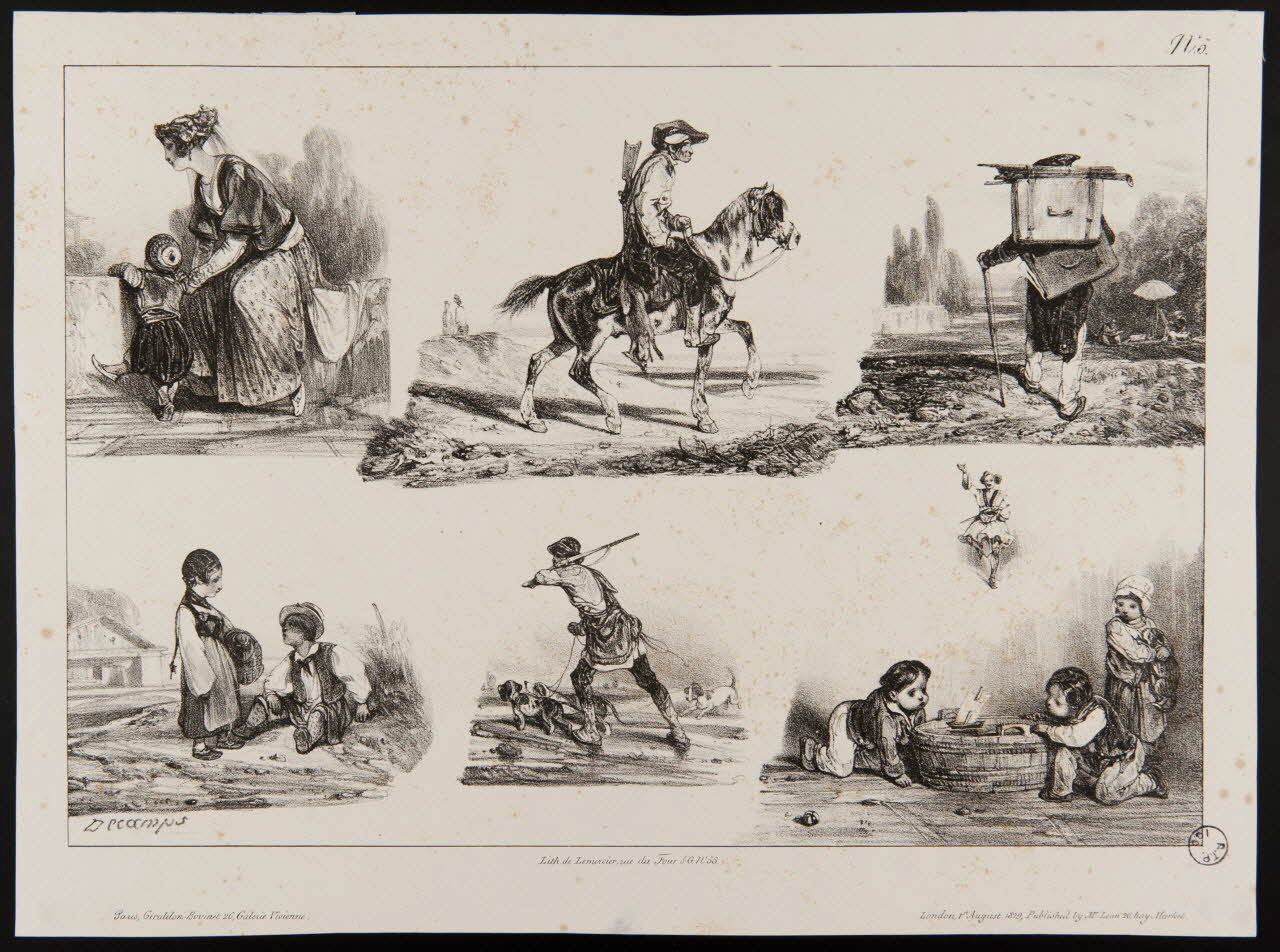 estampe Scènes de la vie courante 1975.86.18 Photo