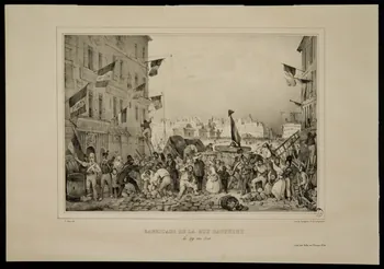estampe BARRICADE DE LA RUE DAUPHINE 1975.86.19  Photo
