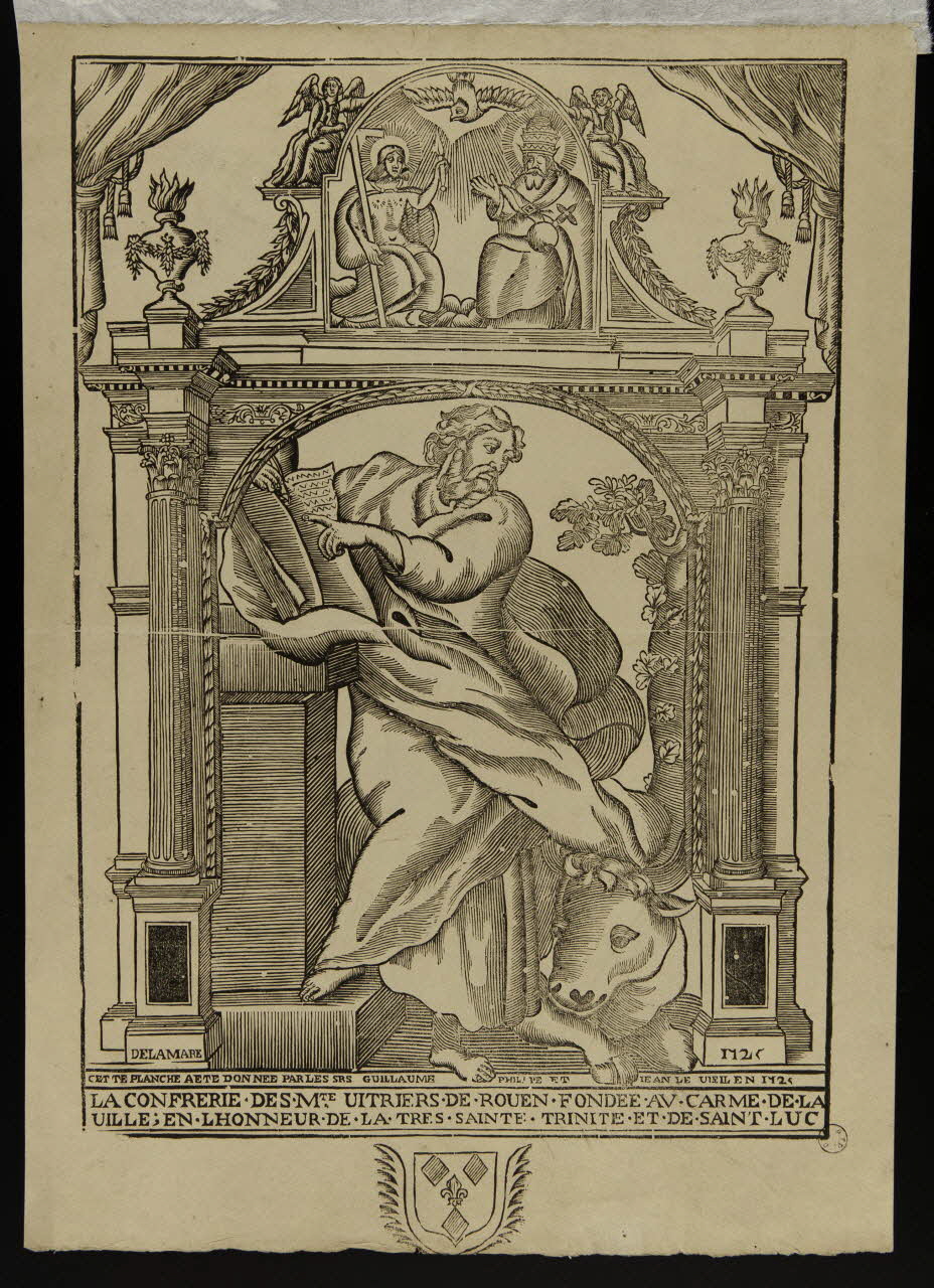 estampe LA CONFRERIE DES MTE VITRIERS DE ROUEN FONDEE AU CARME DE LA  VILLE 1975.86.8 Photo