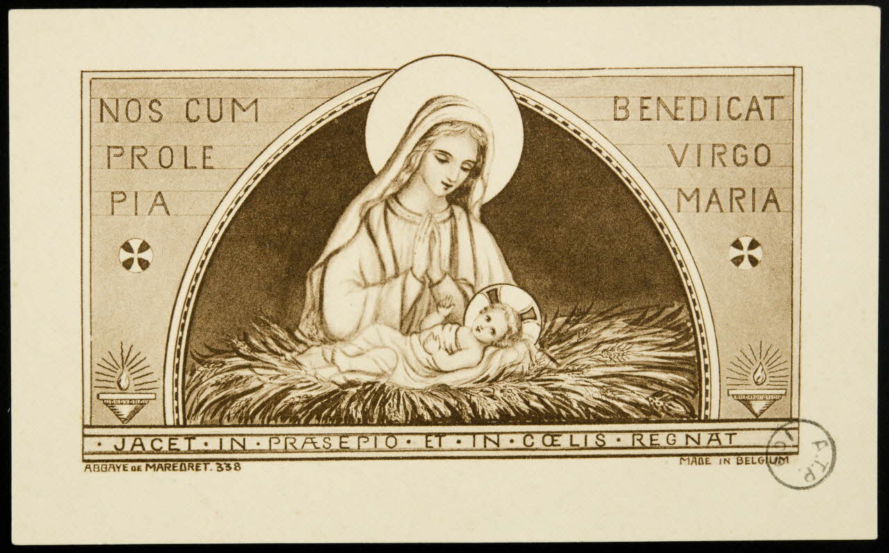 estampe NOS CUM  PROLE  PIA  BENEDICAT  VIRGO  MARIA 1975.9.15 Photo