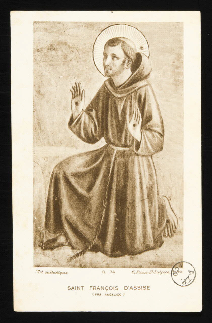 estampe SAINT FRANCOIS D'ASSISE  (FRA ANGELICO) 1975.9.26 Photo