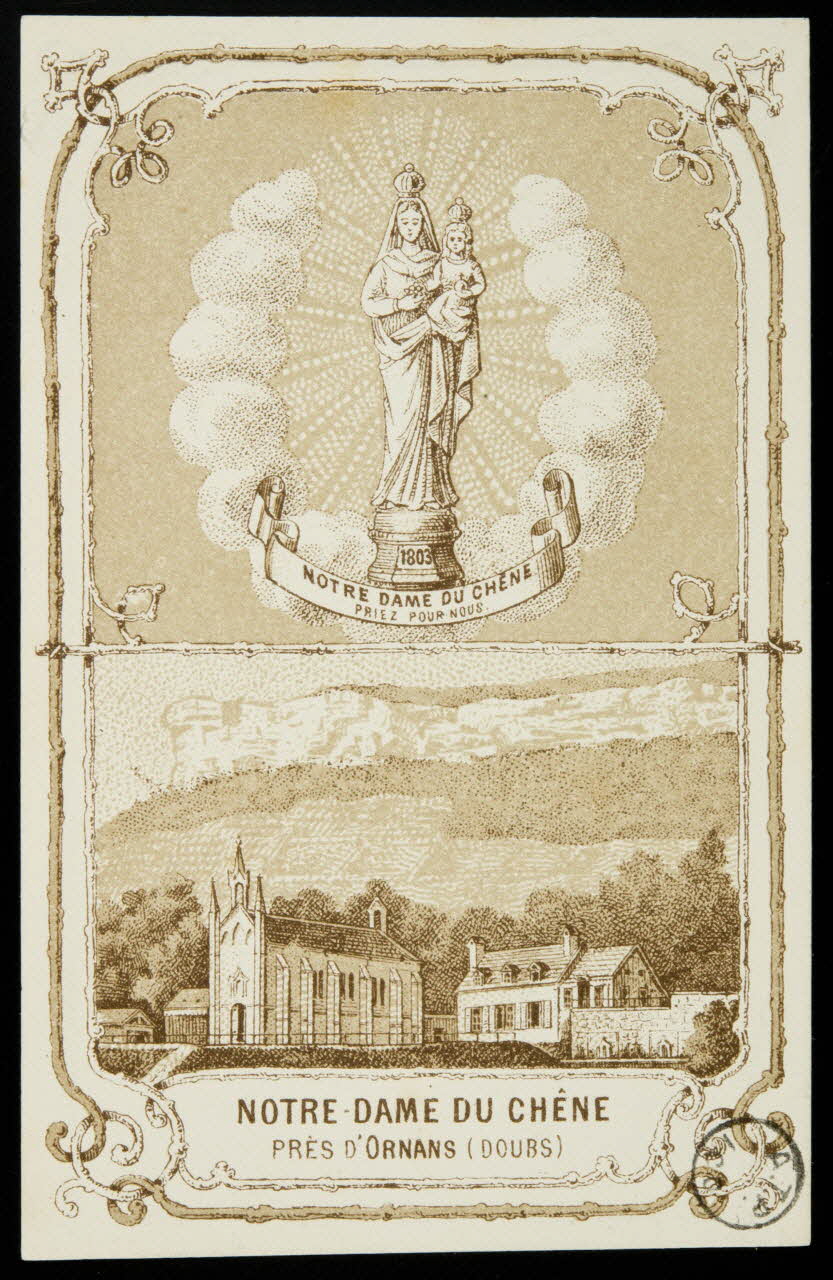 estampe NOTRE-DAME DU CHÊNE  PRES D'ORNANS (DOUBS) 1975.9.37 Photo