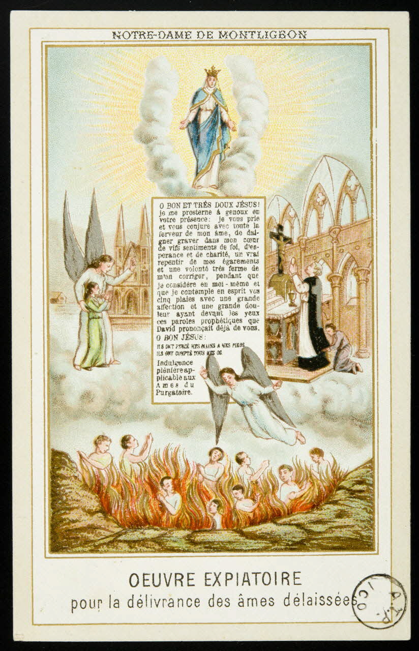 estampe NOTRE-DAME DE MONTLIGEON  OEUVRE EXPIATOIRE  pour la délivrance des âmes délaissées 1975.9.38 Photo