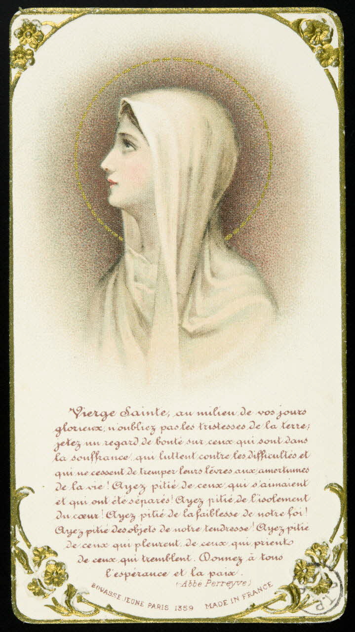 estampe Vierge Sainte 1975.9.39 Photo