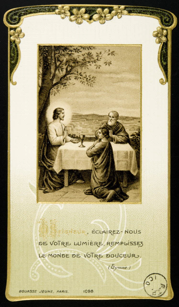 estampe SEIGNEUR, ECLAIREZ-NOUS  DE VOTRE LUMIERE, REMPLISSEZ  LE MONDE DE VOTRE DOUCEUR. 1975.9.4 Photo