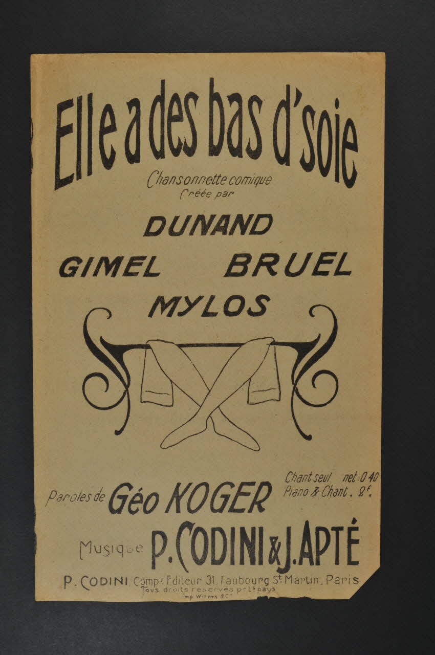 chanson petit format 1965.170.21 Photo Mucem