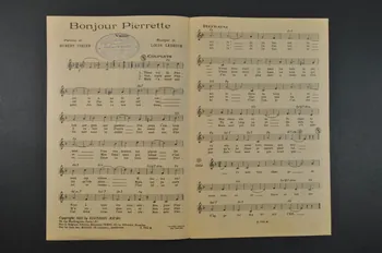 Hubert Ithier ; Louis Ledrich ; Maria Remusat ; Jo Privat ; Jean-Eddie Cremier ; Editions Micro; chanson petit format Île-de-France, France 1953 1966.178.6 Photo Mucem