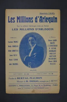 Richard Drigo ; J. Betty ; Marcel Bertal ; Louis Maubon ; Valiès ; L. Maillochon chanson petit format Île-de-France, France 1921 1966.179.3 Photo Mucem