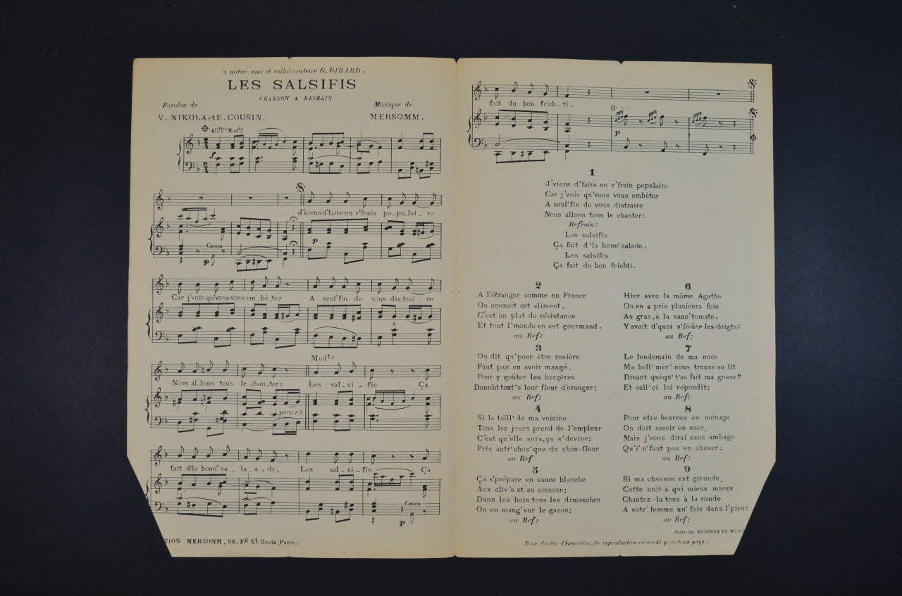 chanson petit format 1965.170.5  Photo Mucem