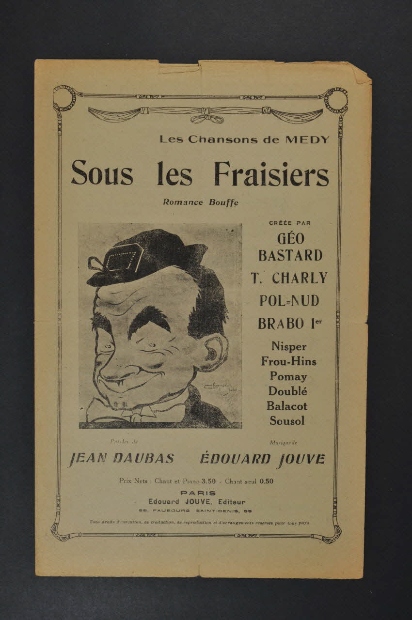 chanson petit format 1965.170.6 Photo Mucem