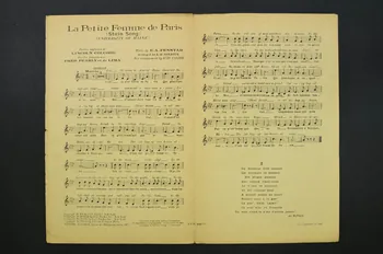 Lincoln Colcord ; E.A. Fenstad ; Fred Pearly ; Lima ; Mistinguett ; Feldman chanson petit format Île-de-France, France 1930 1966.179.6 Photo Mucem