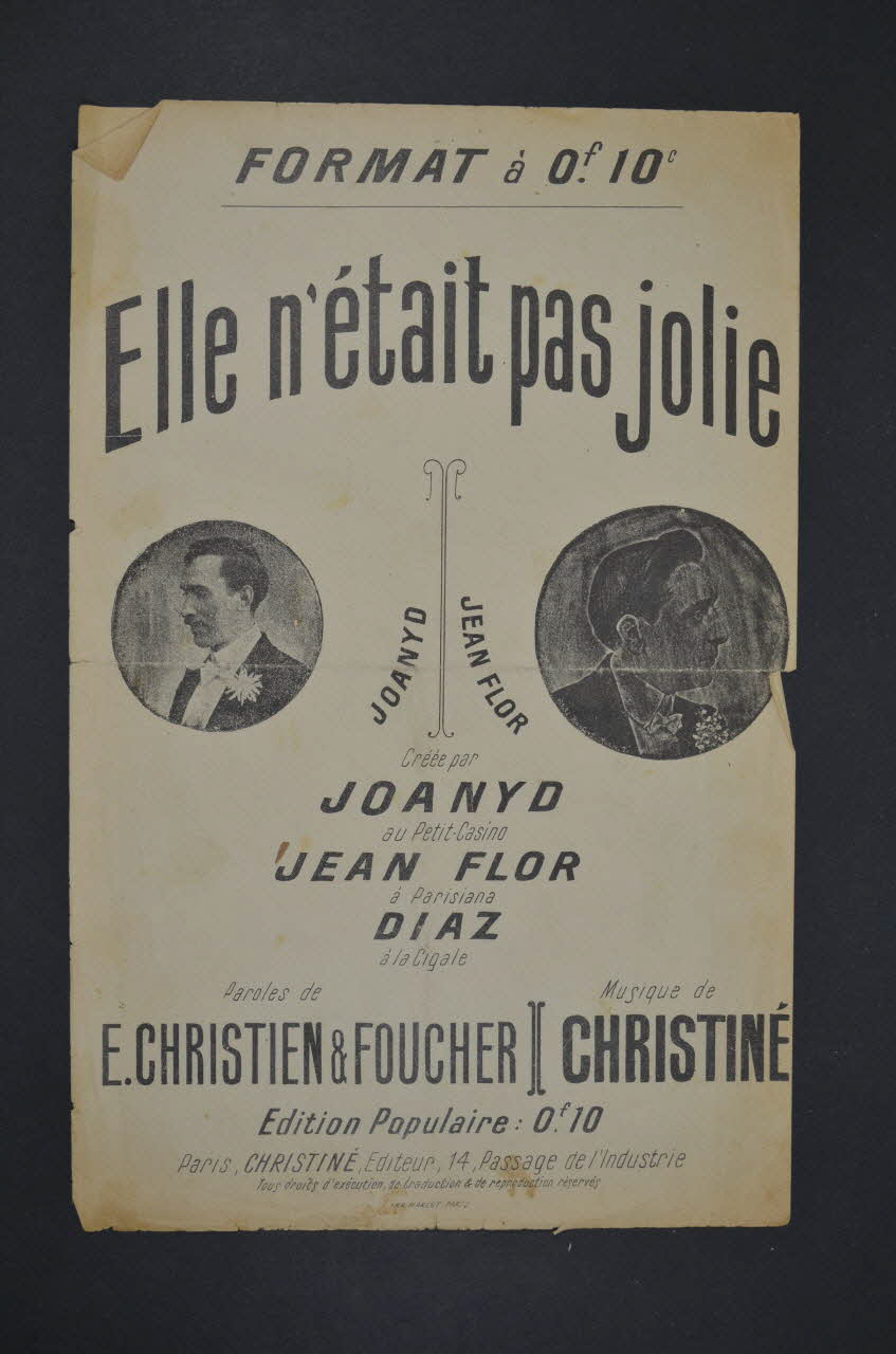 chanson petit format 1965.172.1 Photo Mucem