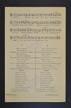 chanson petit format 1966.180.29 Photo Mucem