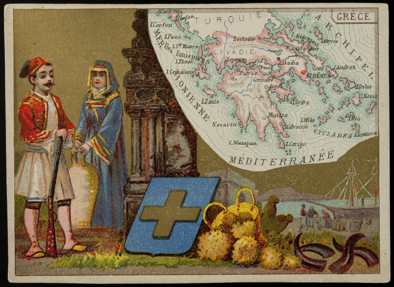 Carte réclame GRECE 1920 1994.25.1 Photo