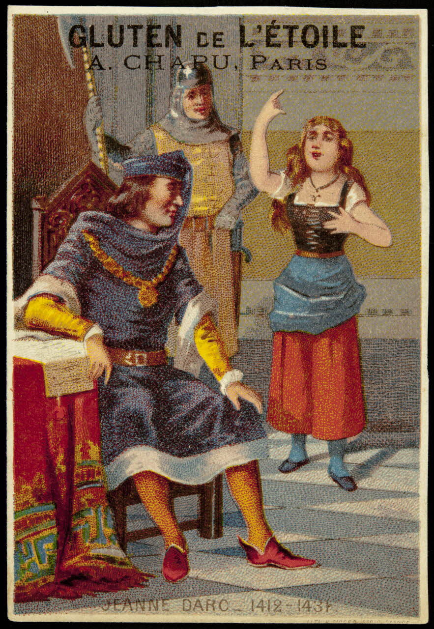 Henri Sicard carte réclame JEANNE DARC _ 1412-1431 1884-1890 1994.25.165 Photo