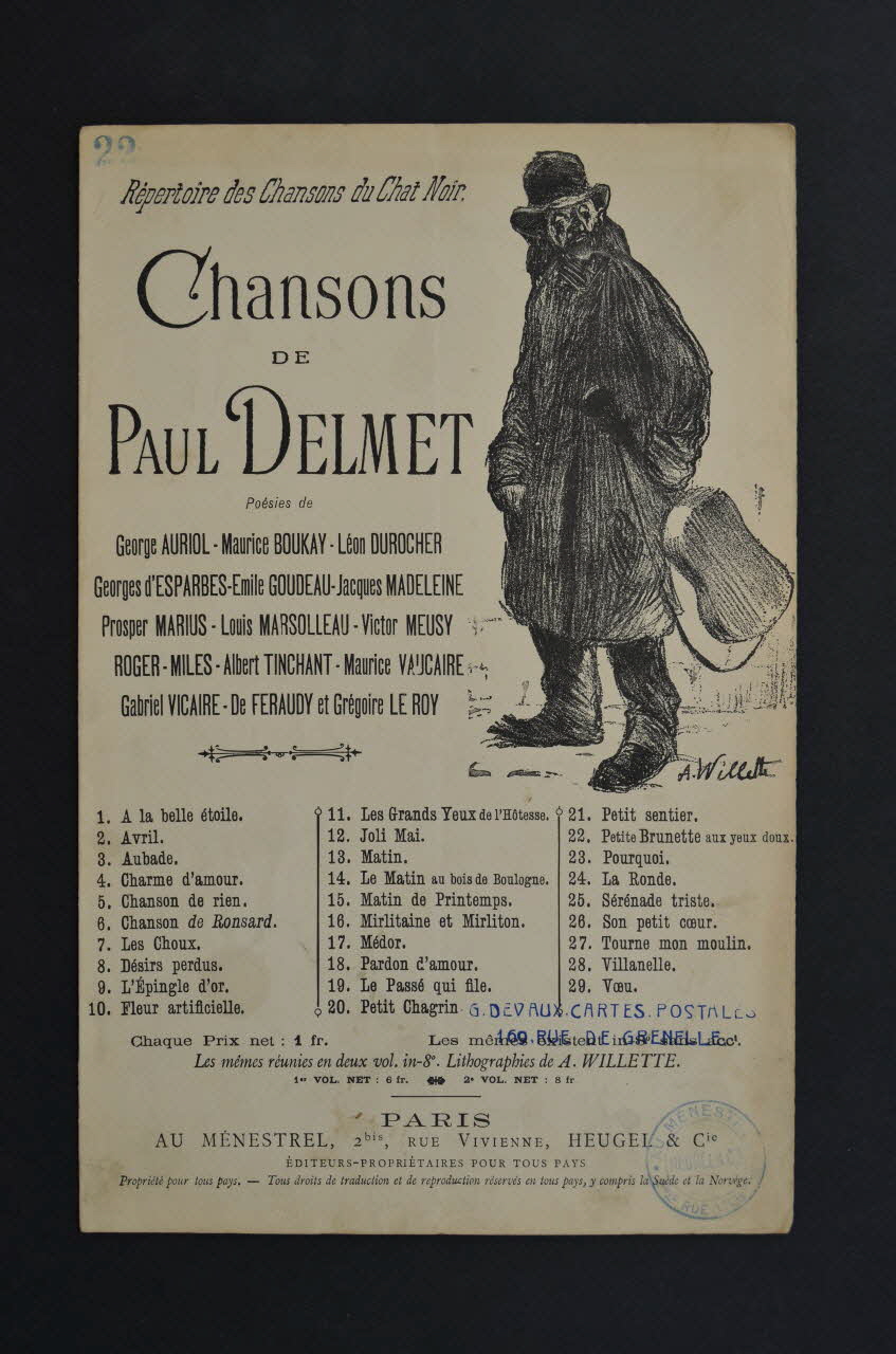 chanson petit format 1965.172.115 Photo Mucem