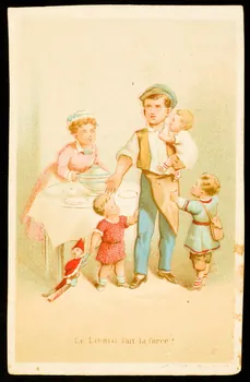 Carte réclame Le LIEBIG fait la force ! 1878-1890 1994.25.196 Photo