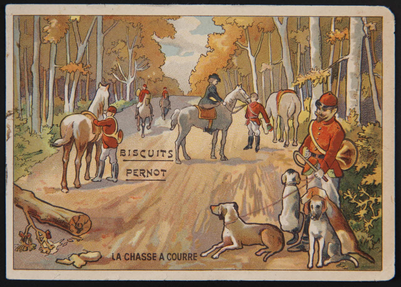 Romanet Carte réclame LA CHASSE A COURRE 1877-1913 1994.25.197 Photo