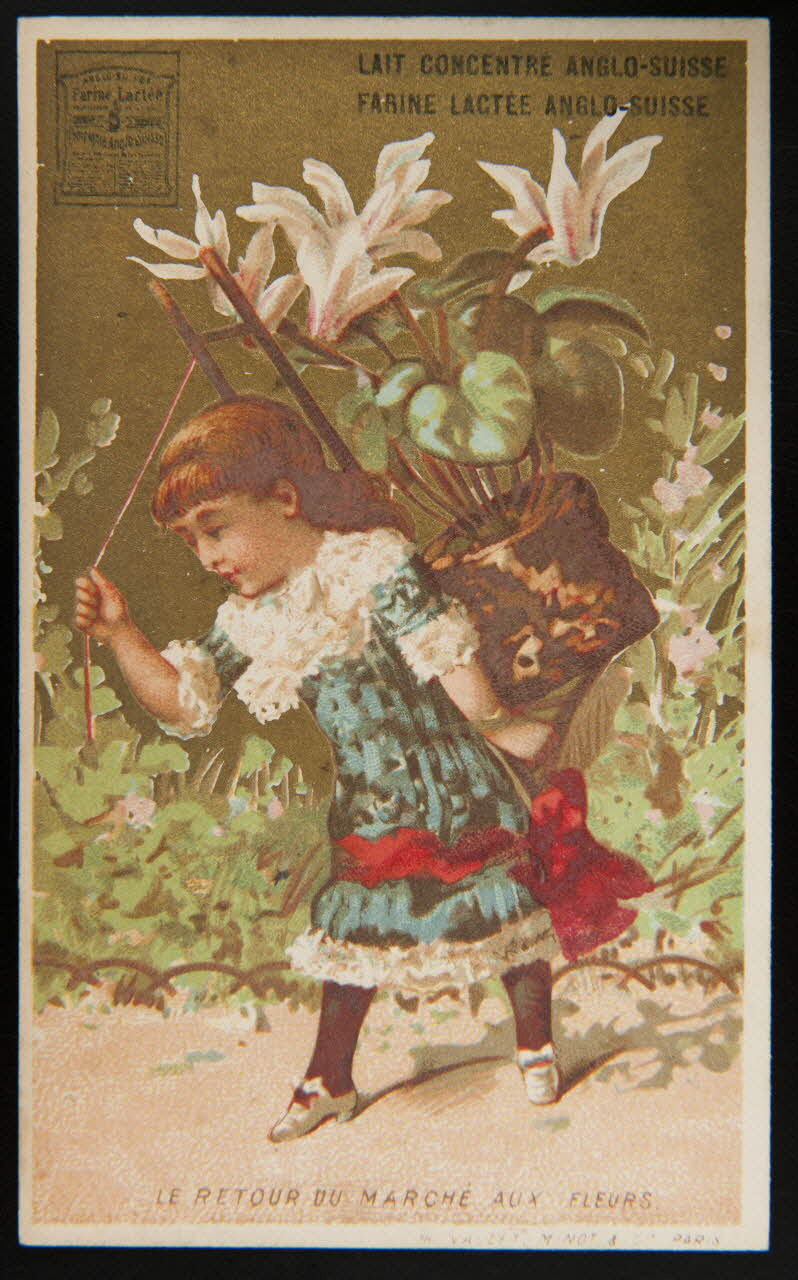 carte réclame LE RETOUR DU MARCHE AUX FLEURS 1994.25.22 Photo