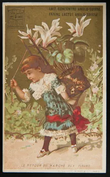 carte réclame LE RETOUR DU MARCHE AUX FLEURS 1994.25.22  Photo