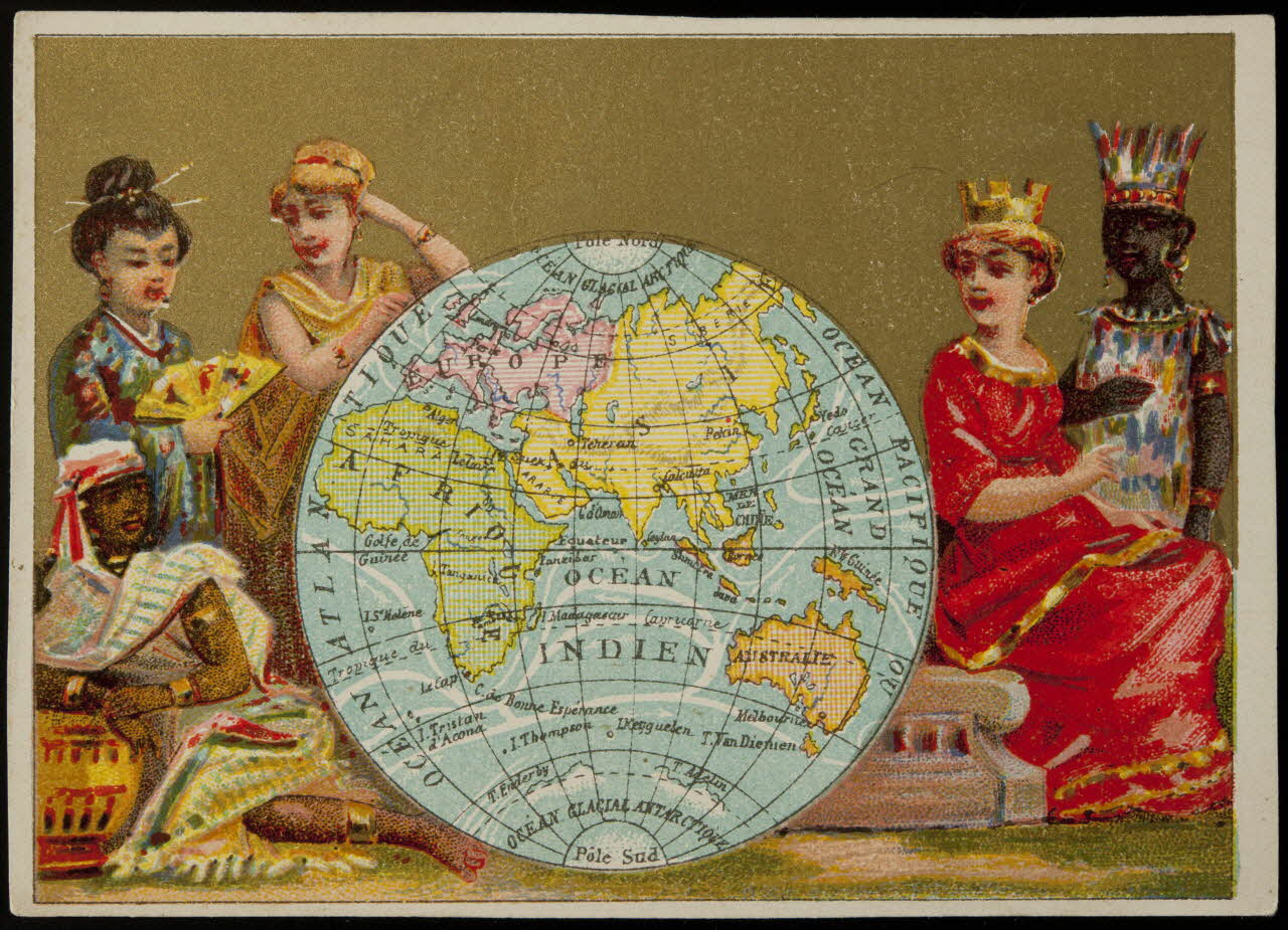 Carte réclame Les cinq continents 1920 1994.25.3 Photo