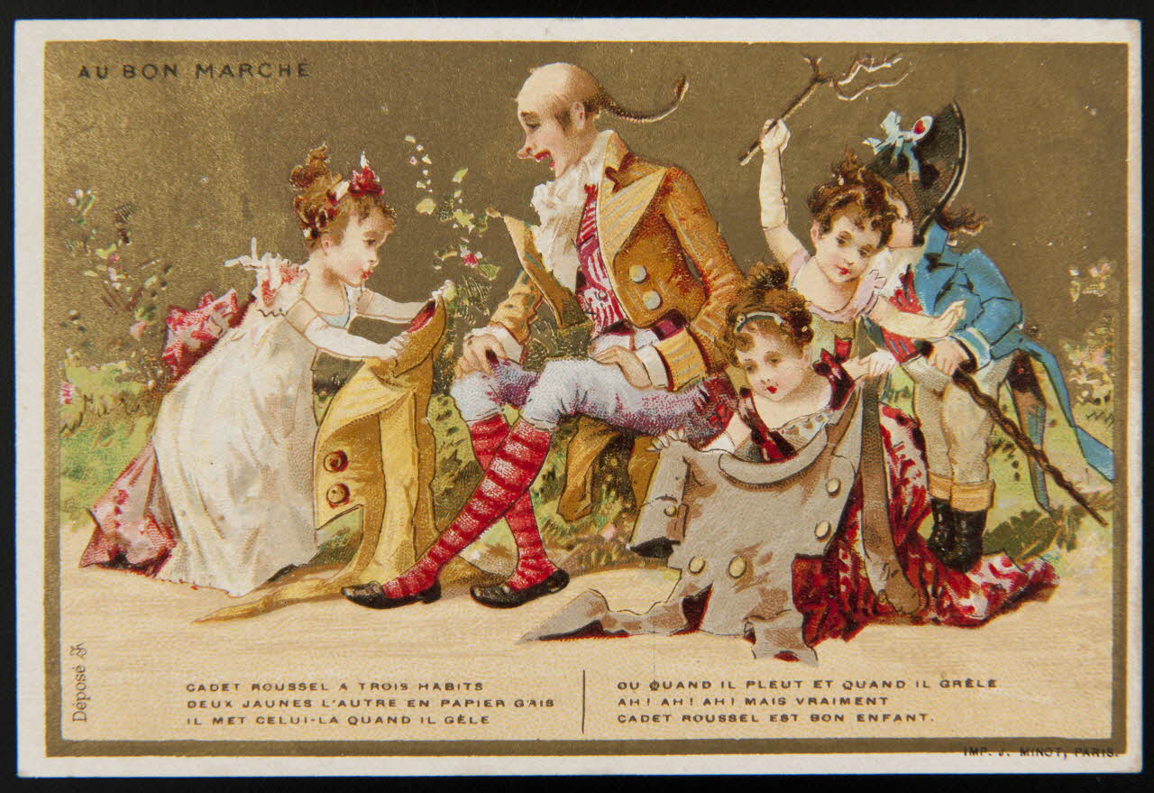 carte réclame CADET ROUSSEL A TROIS HABITS 1994.25.36 Photo