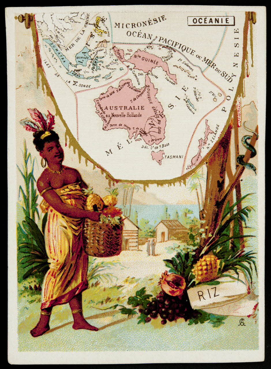 Alfred Clarey carte réclame OCEANIE 1878-1893 1994.25.6 Photo