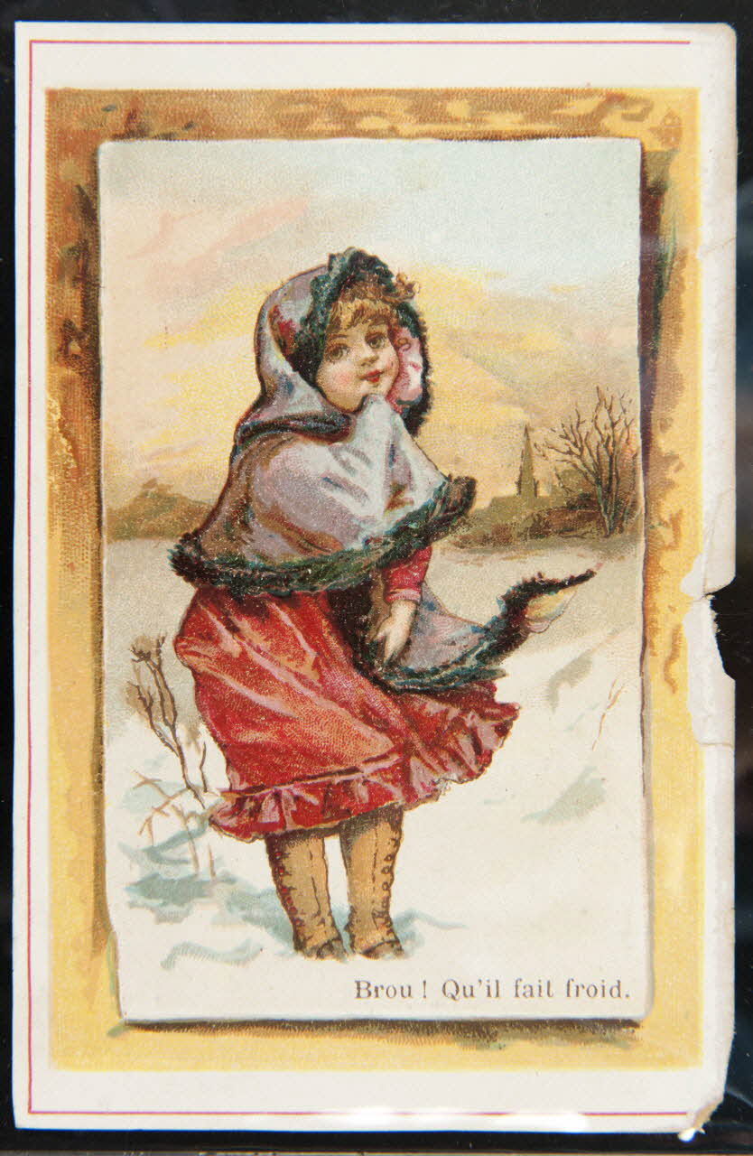 Léopold Verger carte réclame Brou ! Qu'il fait froid. 1878-1914 1994.25.66 Photo