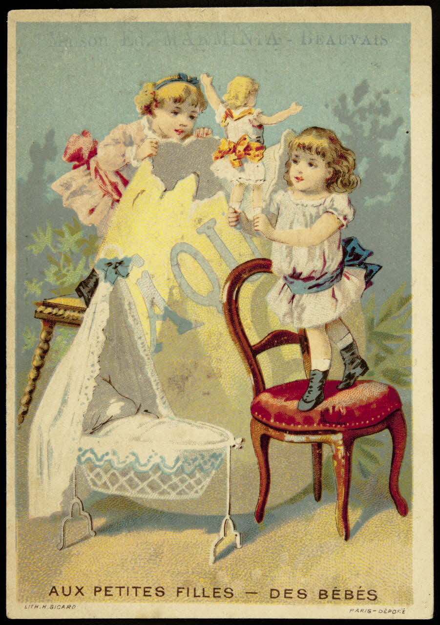 carte réclame AUX PETITES FILLES - DES BEBES 1994.25.80 Photo