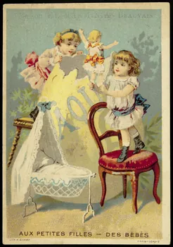 carte réclame AUX PETITES FILLES - DES BEBES 1994.25.80 Photo