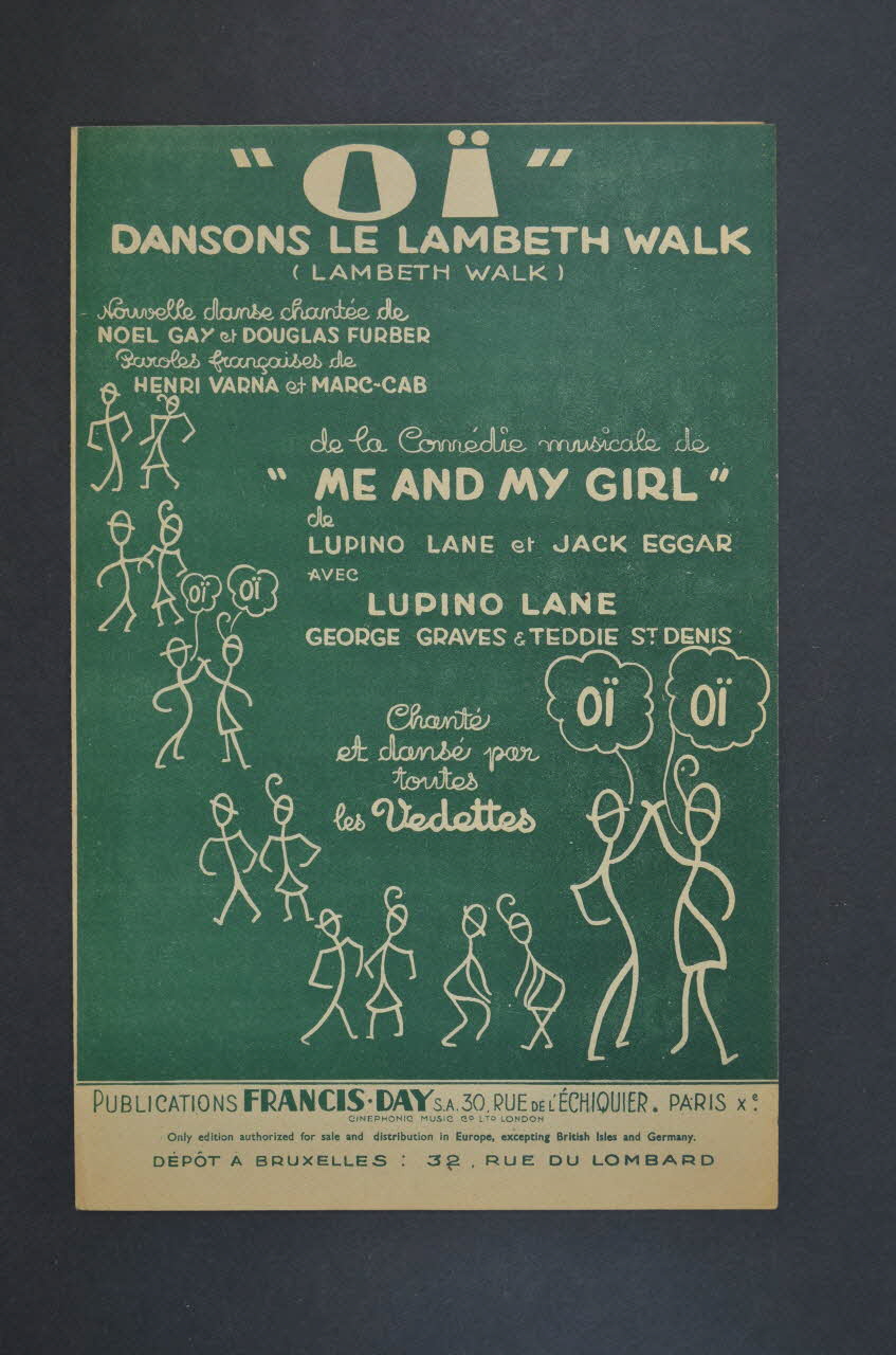 Marc Cab ; Henri Varna ; NoëL Gay ; Douglas Furber ; Francis Day chanson petit format Île-de-France, France 1938 1965.172.121 Photo Mucem