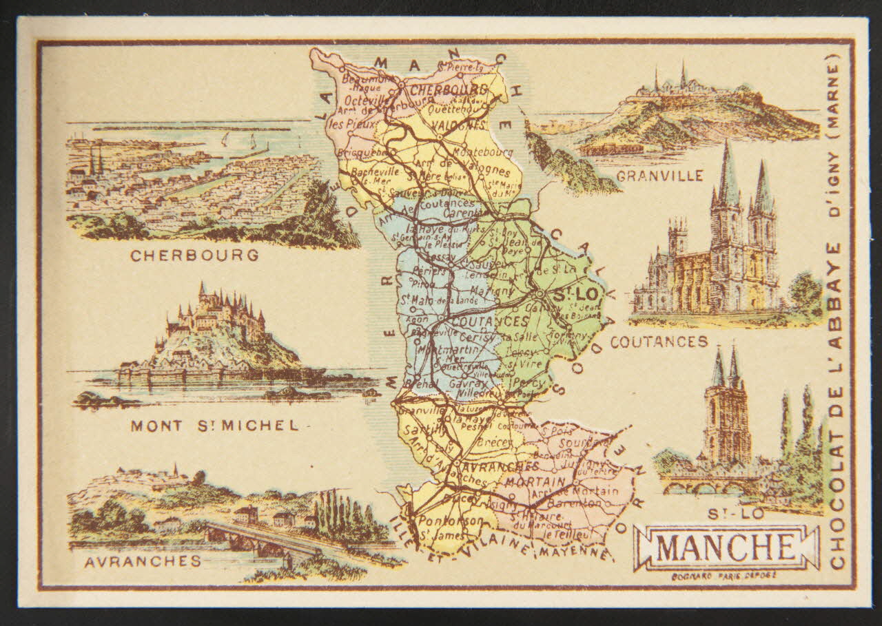 Bognard carte réclame chromo Paris 1876-1890 1994.30.47 Photo