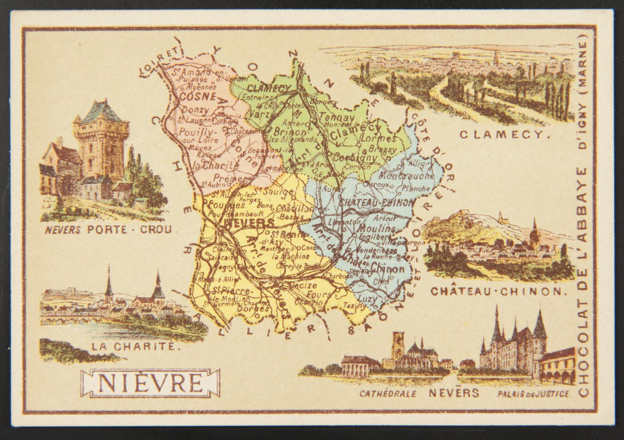 Bognard carte réclame chromo Paris 1876-1890 1994.30.54 Photo