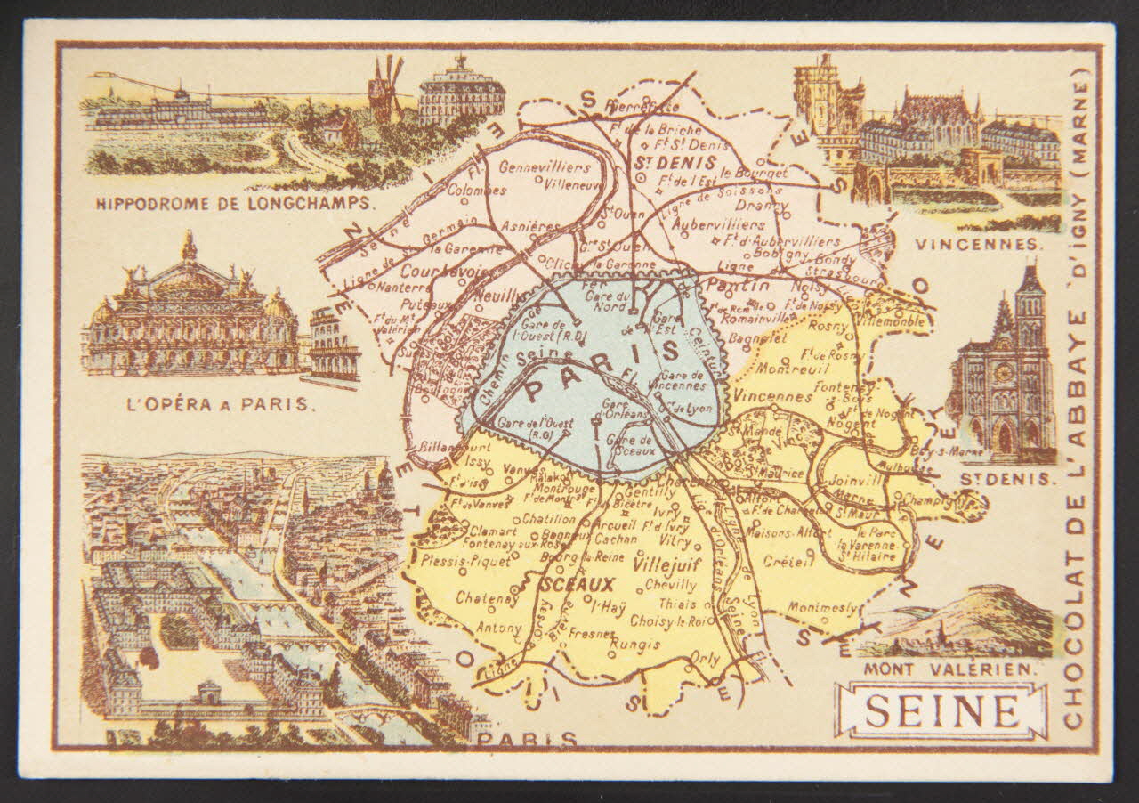 Bognard carte réclame chromo Paris 1876-1890 1994.30.70 Photo