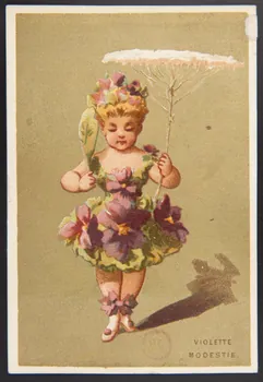 carte réclame VIOLETTE  MODESTIE 1994.31.105.1  Photo