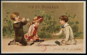 carte réclame Blanc et as, je passe 1994.31.107.1  Photo