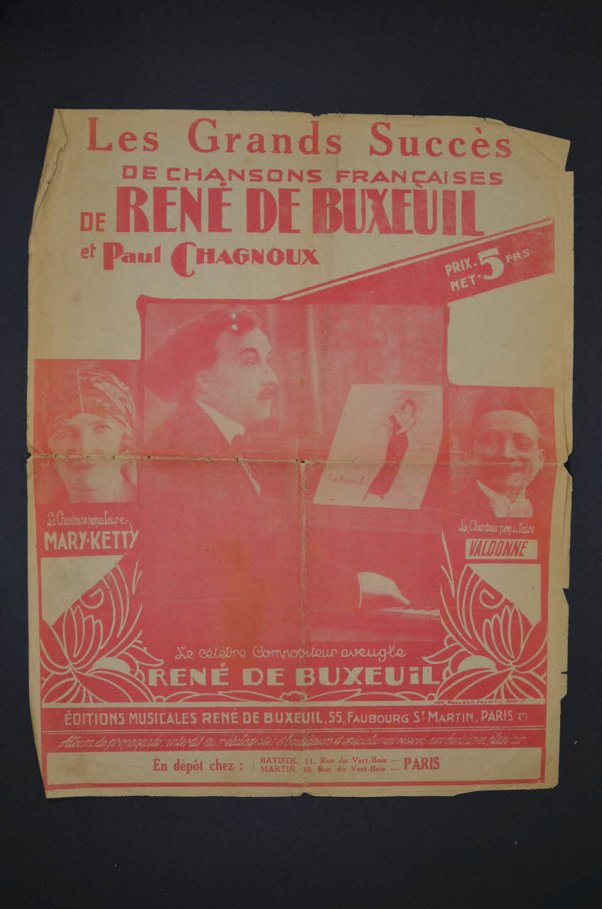 partition de musique L'âme des poupées 1966.181.7 Photo Mucem