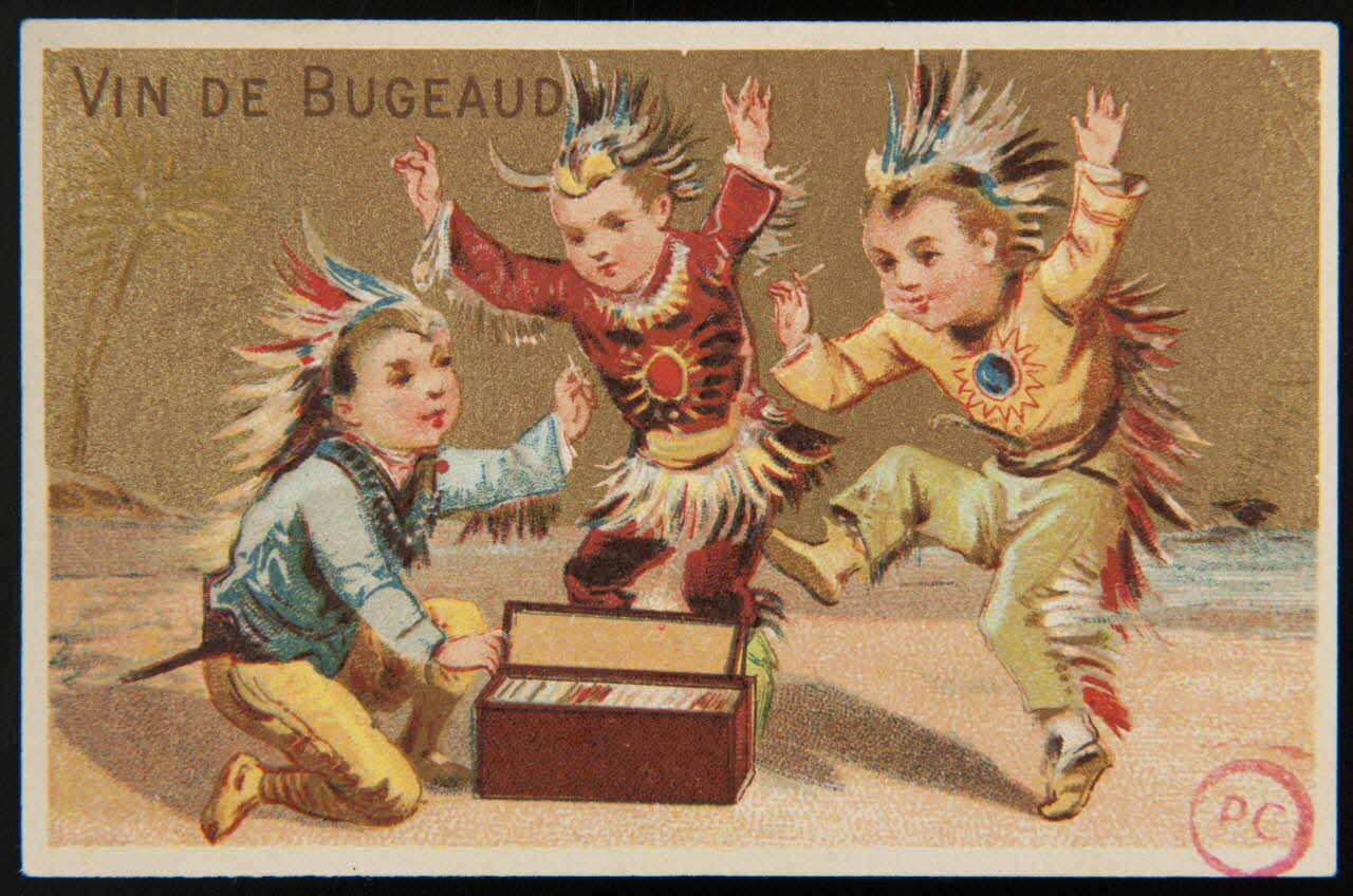 carte réclame Les Indiens 1994.31.109.7 Photo