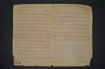 partition de musique L'âme des poupées 1966.181.7 Photo Mucem