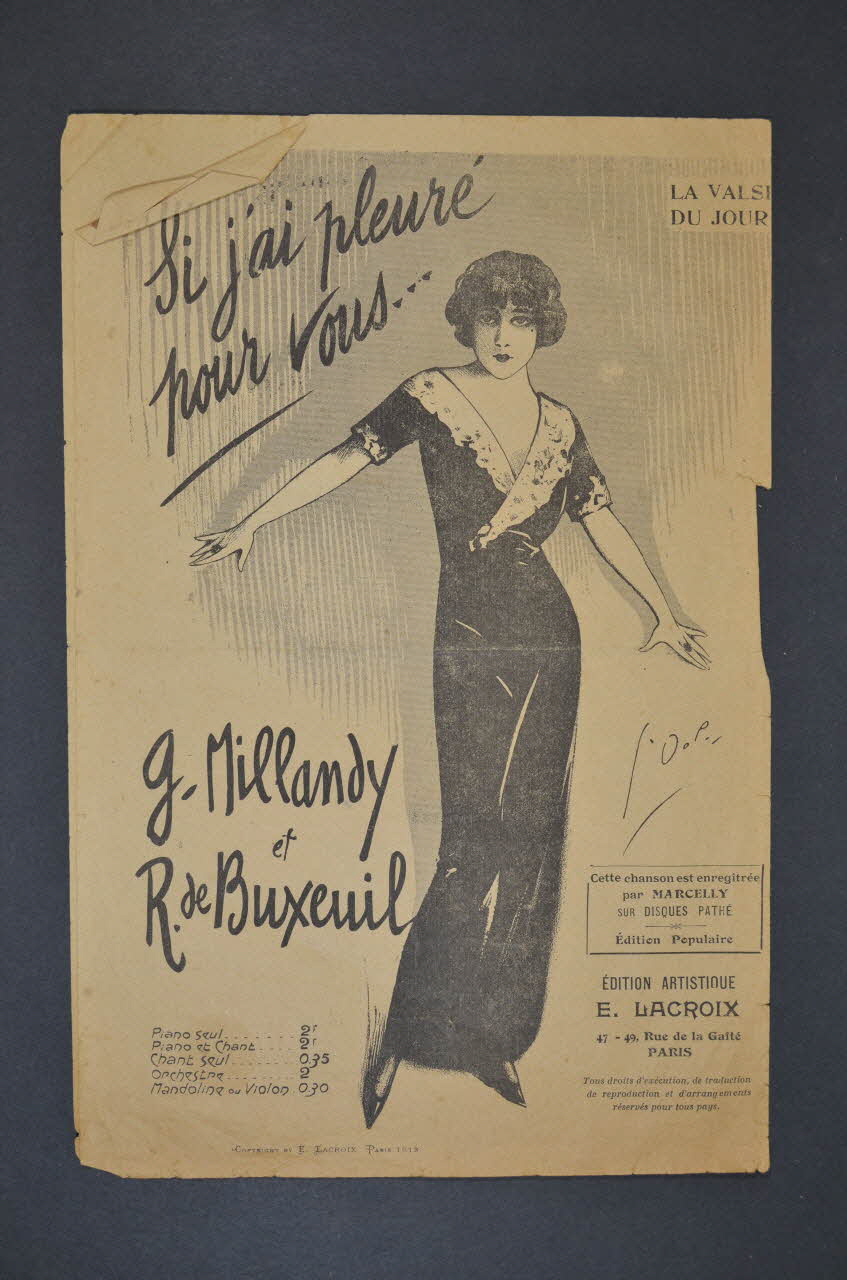 chanson petit format 1966.182.1 Photo Mucem