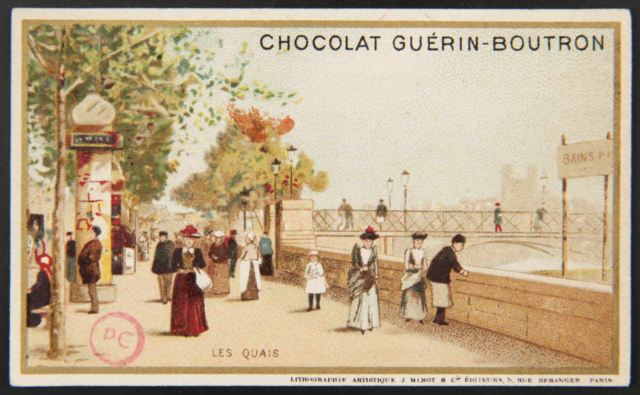 Minot J. et compagnie carte réclame chromo Paris 1889 1994.31.138.3 Photo