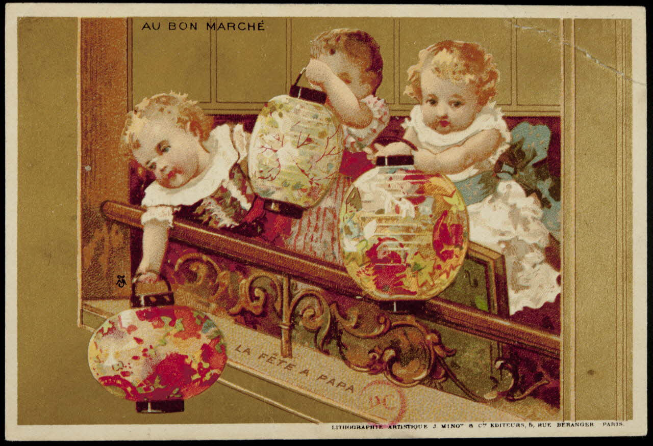 carte réclame LA FÊTE A PAPA 1994.31.139.1 Photo