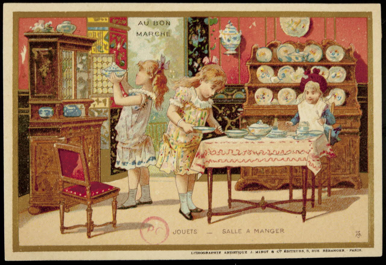 carte réclame JOUETS - SALLE A MANGER 1889 1994.31.144.1 Photo