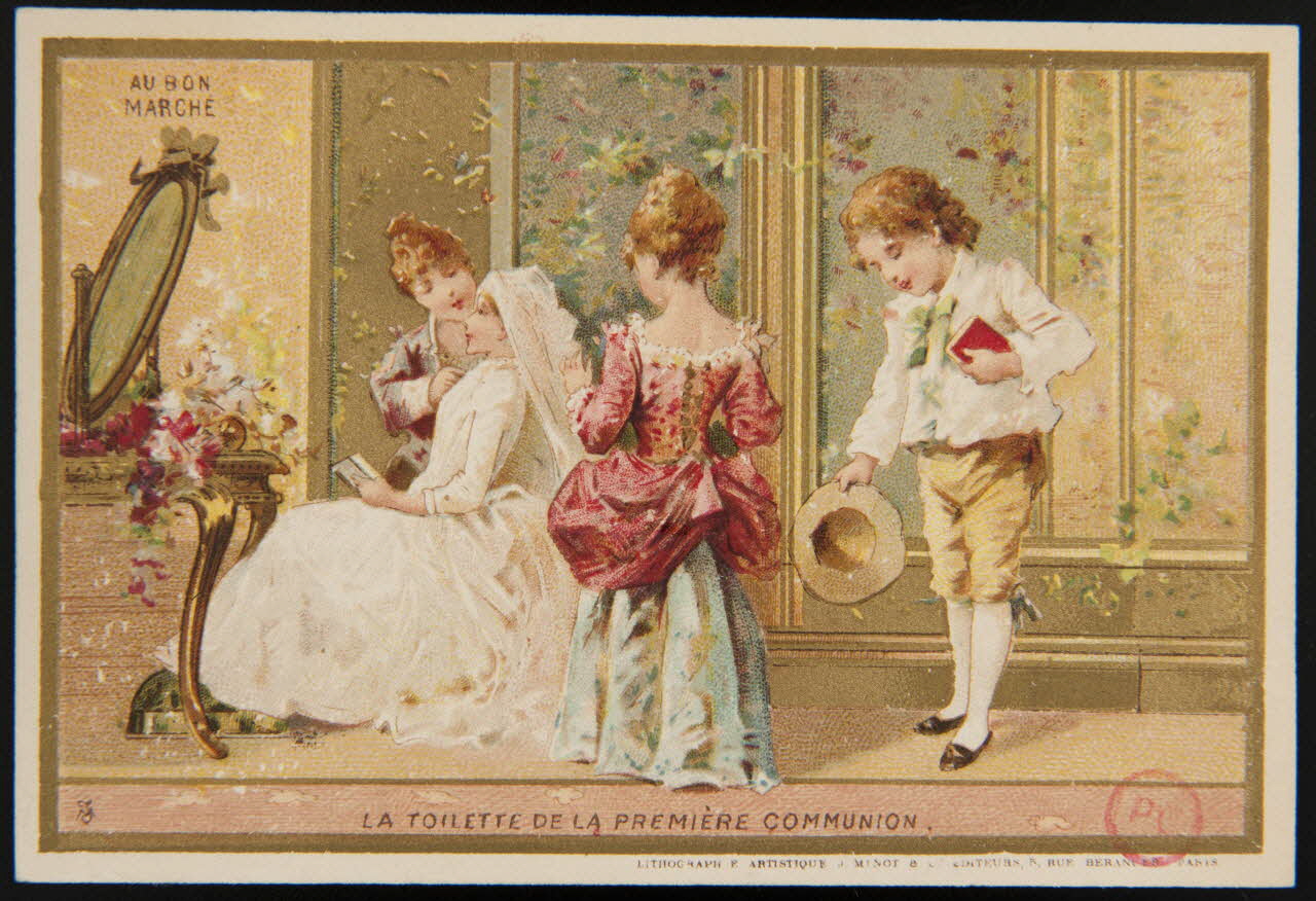 carte réclame LA TOILETTE DE LA PREMIERE COMMUNION. 1994.31.151.1 Photo