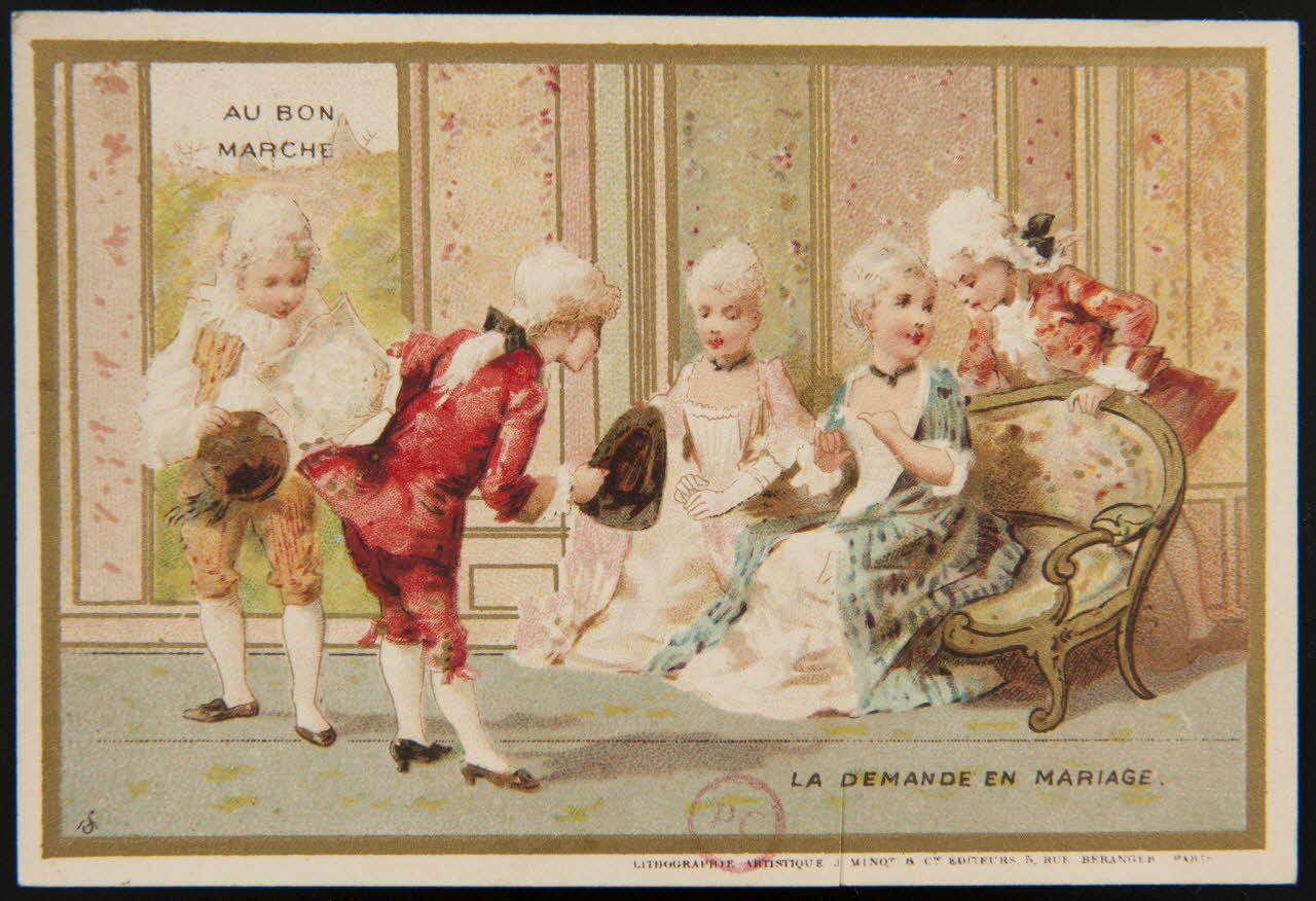 carte réclame LA DEMANDE EN MARIAGE. 1994.31.151.2 Photo
