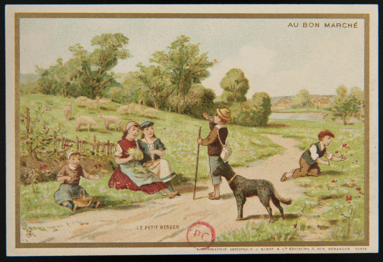 carte réclame LE PETIT BERGER 1889 1994.31.157.5 Photo