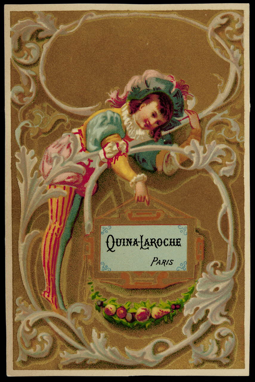 carte réclame Page dans des entrelacs de feuilles d'acanthe 1994.31.169.5 Photo