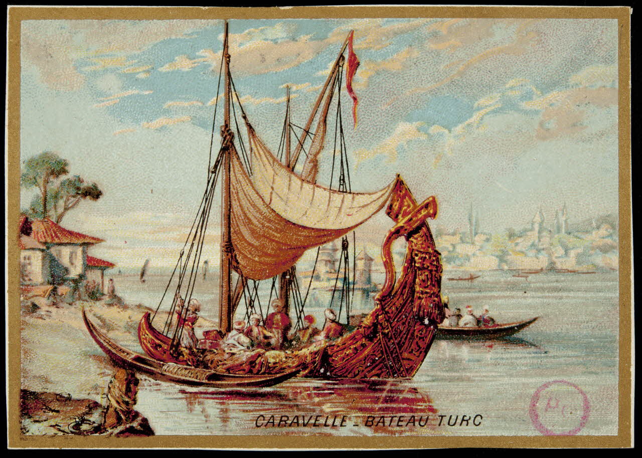 carte réclame CARAVELLE _ BATEAU TURC 1994.31.205.1 Photo