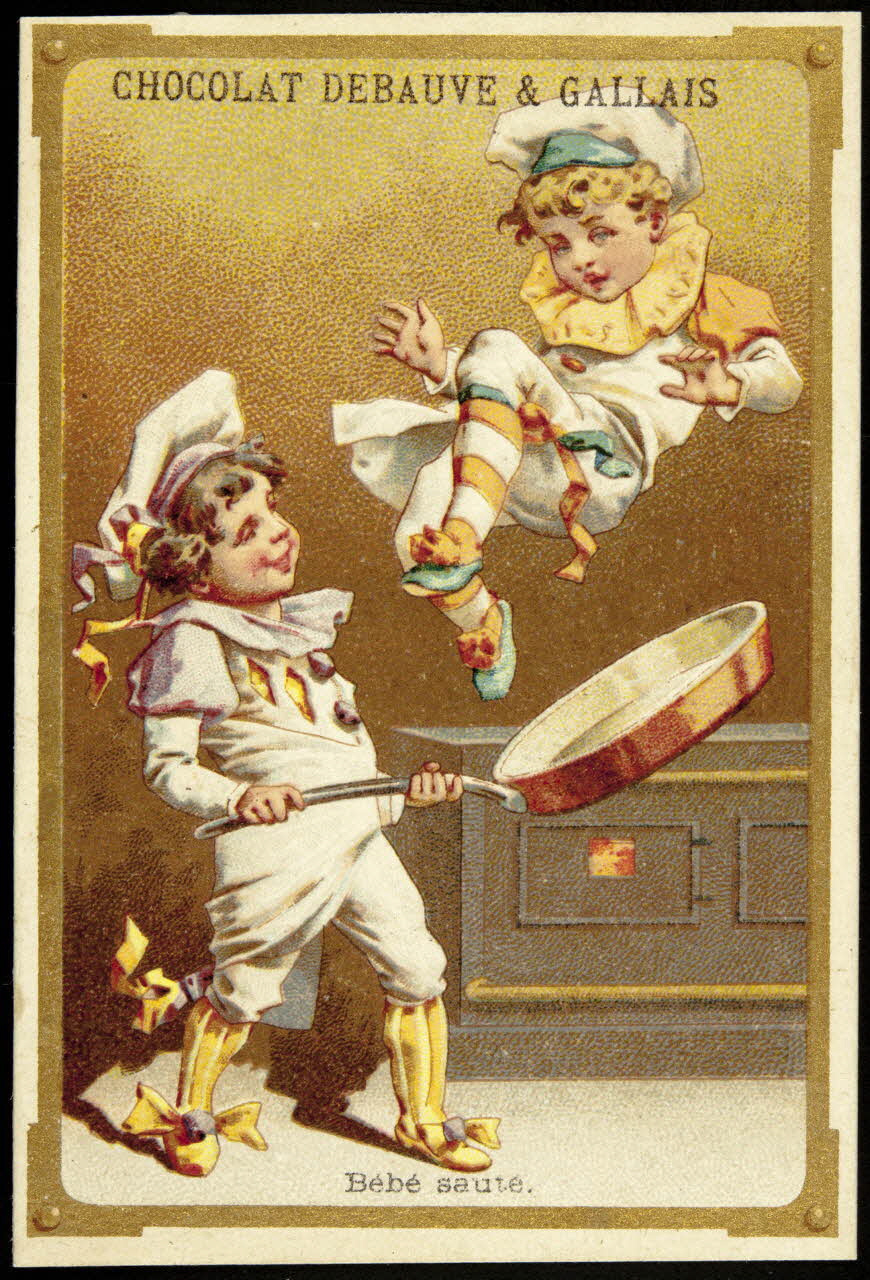 carte réclame Bébé saute. 1994.31.206.1 Photo