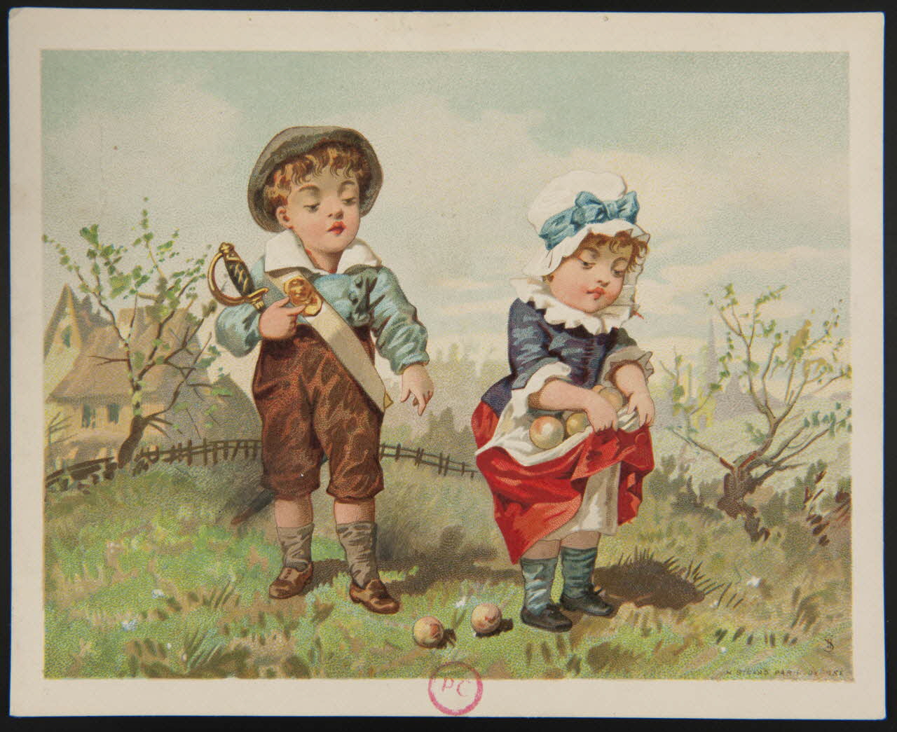 carte réclame VOILA DONC LES SUITES DU MAUVAIS EXEMPLE QUE VOUS A DONNE VOTRE GRAND' MERE EVE 1994.31.214.1 Photo